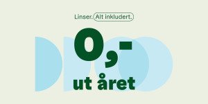 Linser alt inkludert - kr 0 ut året
